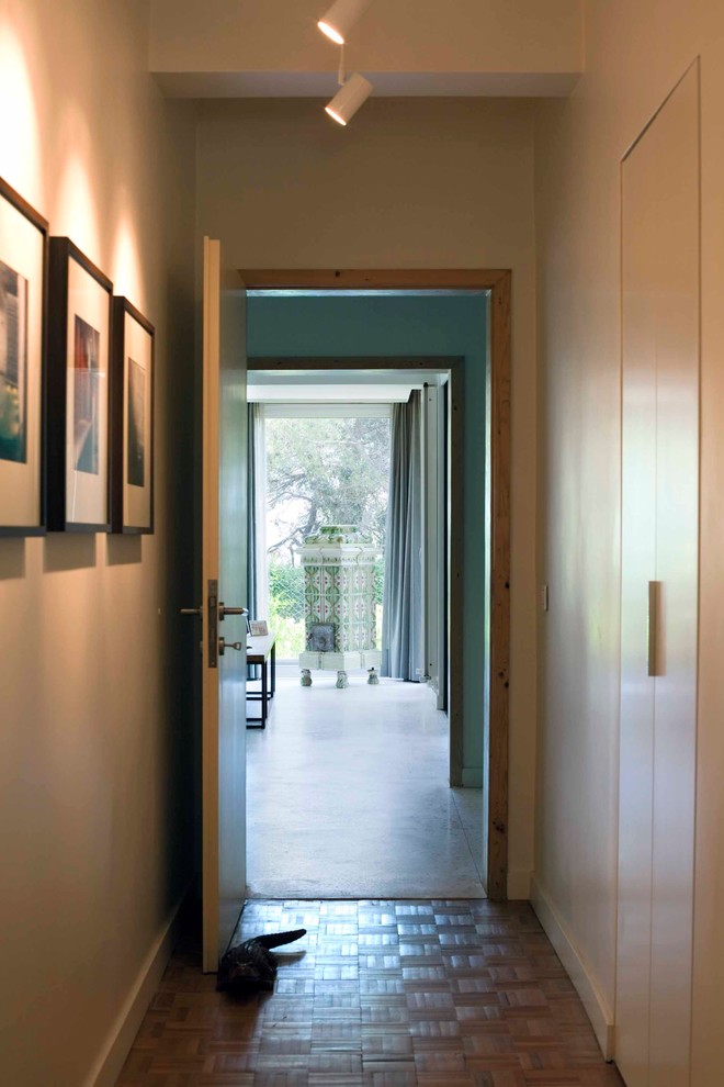 Design ideas for a contemporary hallway in Other.