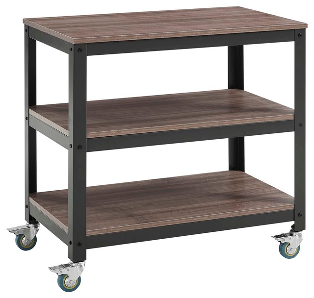 Vivify Tiered Serving Stand Gray Walnut