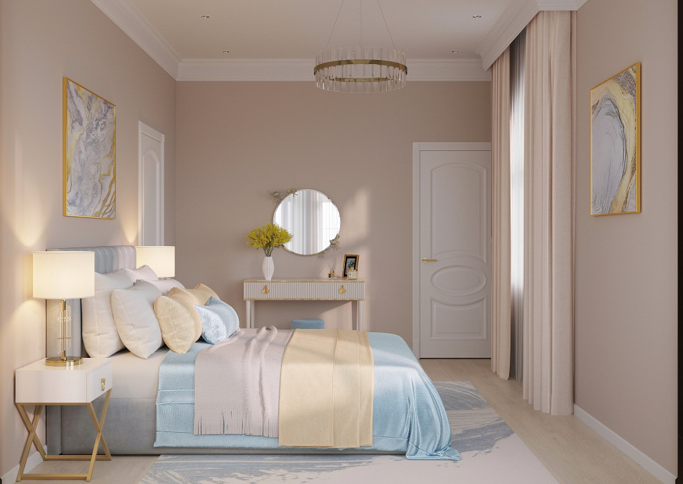 Спальня неоклассика с элементами арт-деко