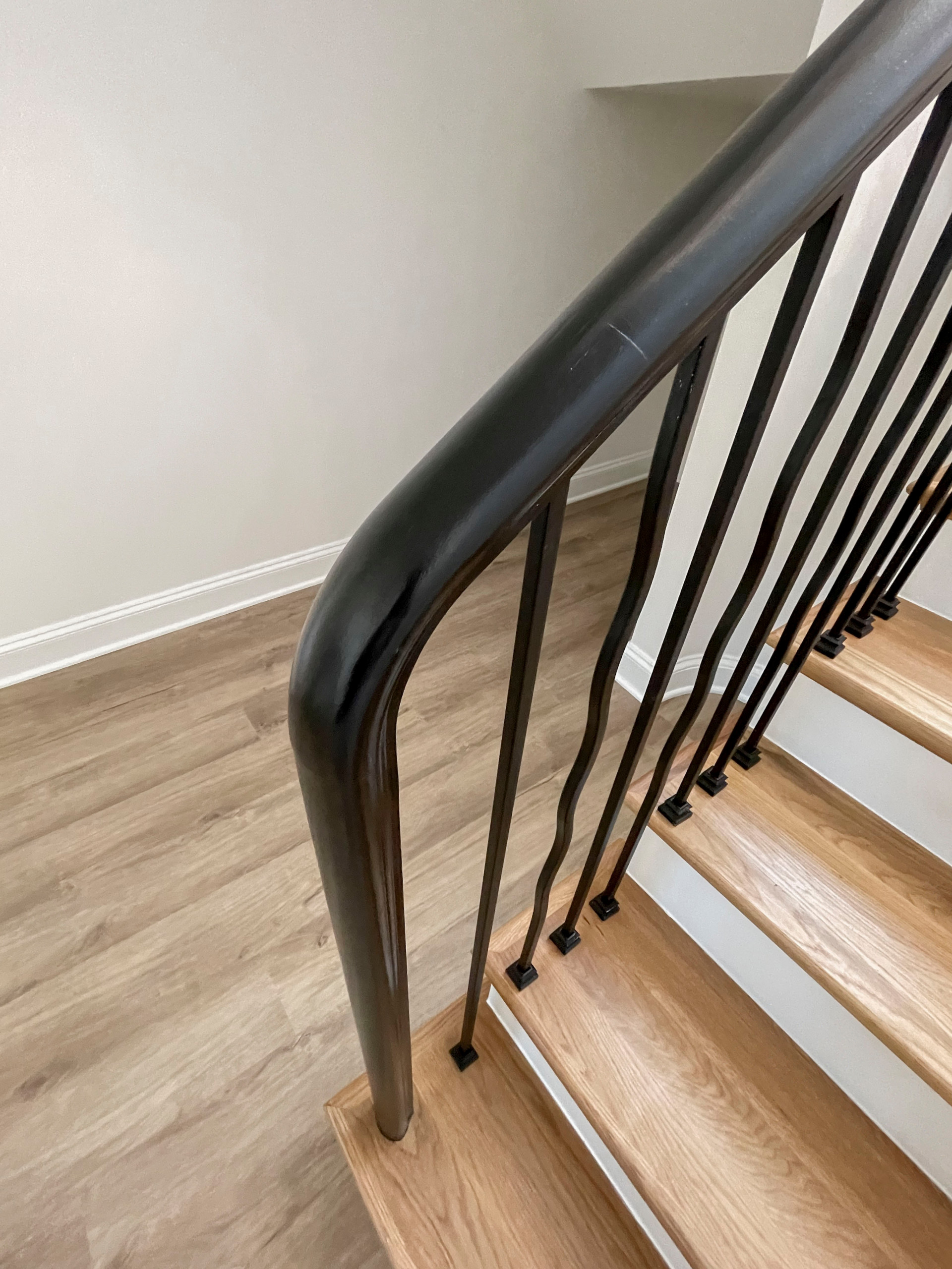 106_Modern Balustrade System Meets Traditional Winding Stairs, Aldie VA  20105