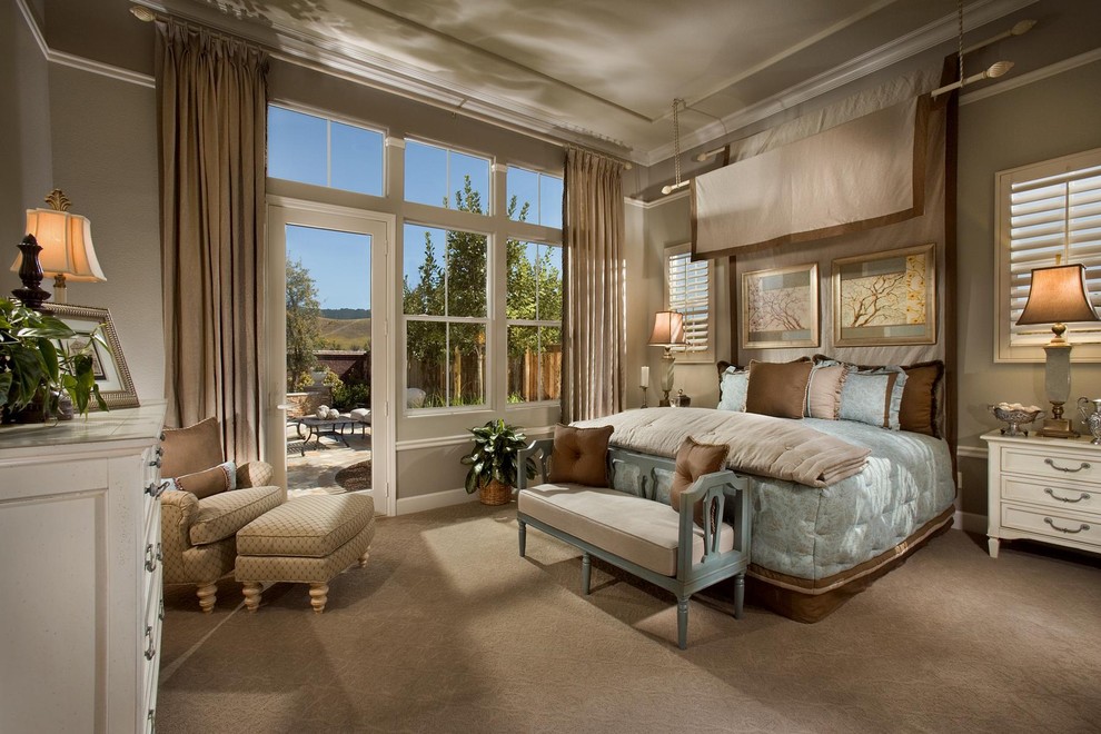 French Style Master Bedroom Traditional Bedroom San