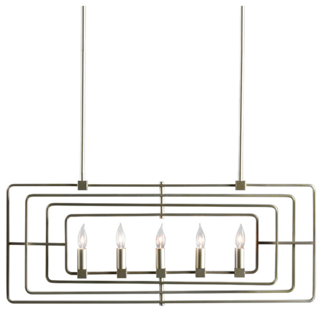Ciara 5Light Rectangle Chandelier by Kosas Home Transitional