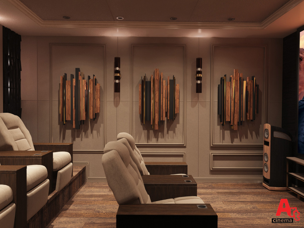 Персональный кинозал в частном доме в Пущино