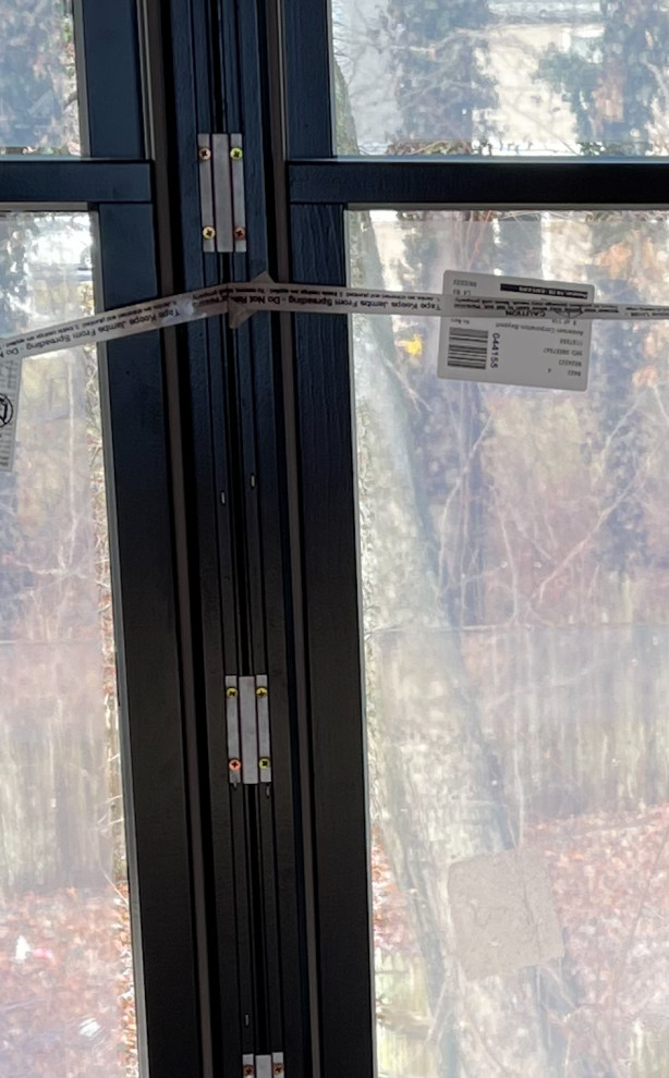 How would you trim between two Andersen narrow mulled windows?