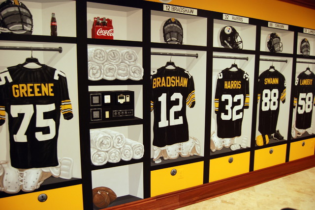 Pittsburgh Steelers 1970 S Locker Room Mural By Tom Taylor