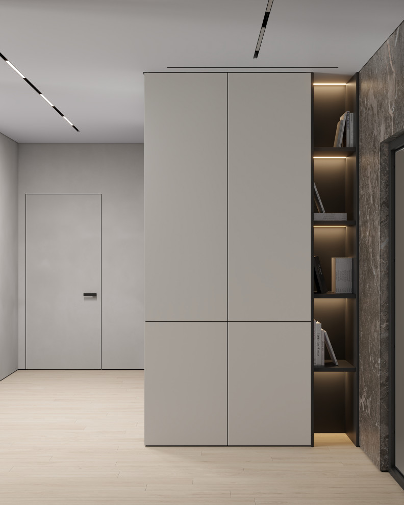 ЖК «Зенит», современный интерьер квартиры, построенный на контрастах