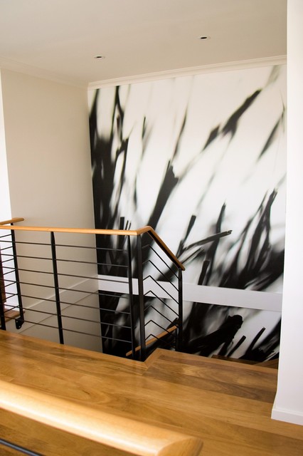 Mezzanine view modern-staircase
