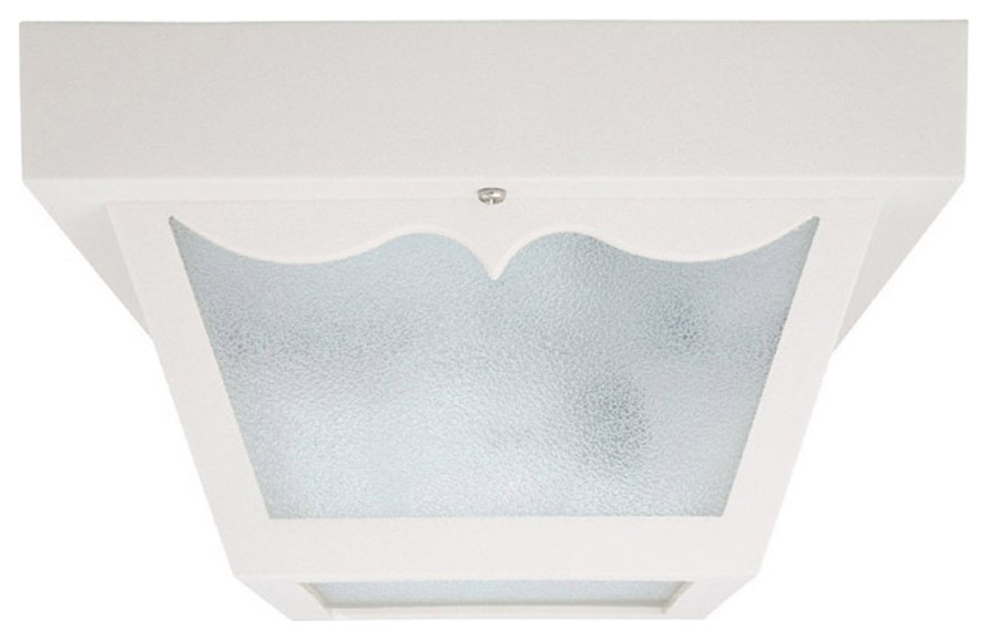 Capital Lighting Outdoor Poly Ceiling Fixture, White
