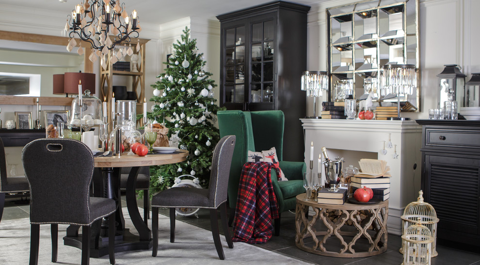 Новогодний интерьер гостиной