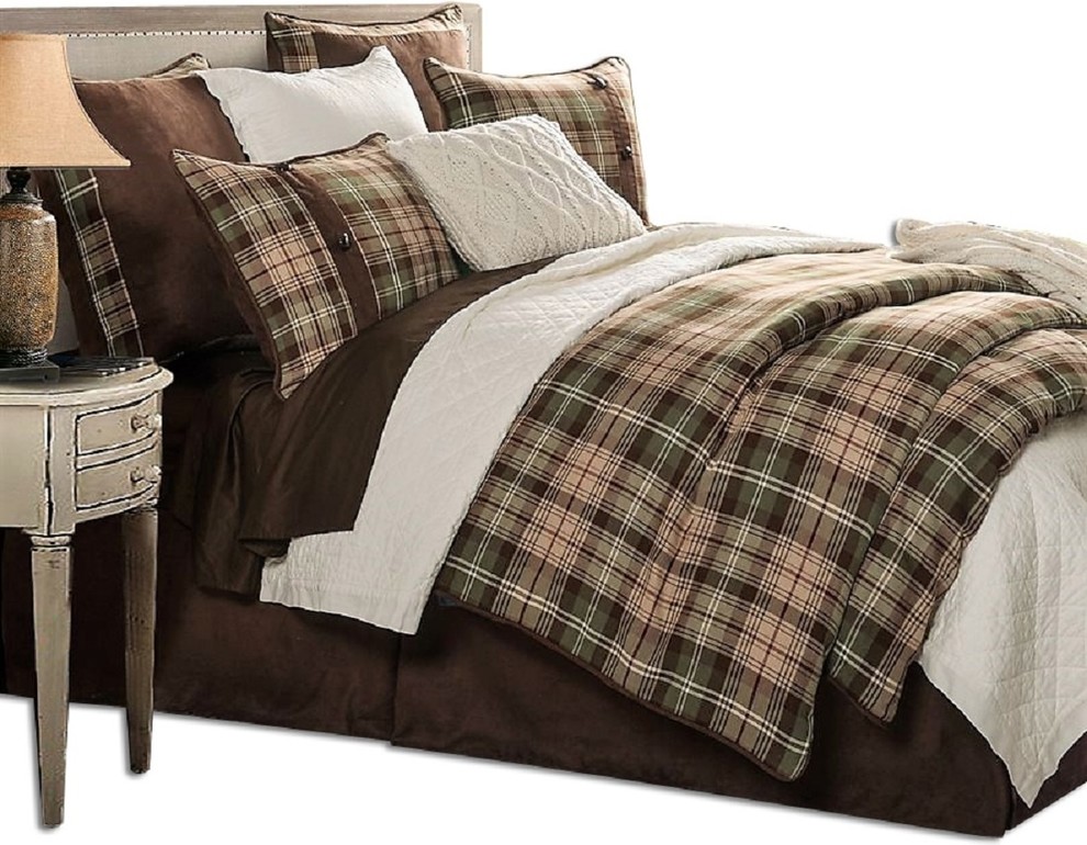 Forest Plaid Comforter Set, Queen Rustic Comforters And Comforter Sets by Your Western