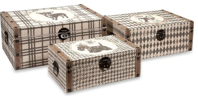 Pet Theme Storage Boxes - Set of 3
