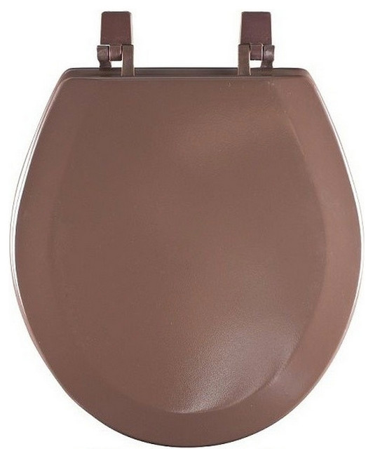 Standard Round Penny Resin Toilet Seat Eclectic Toilet Seats by
