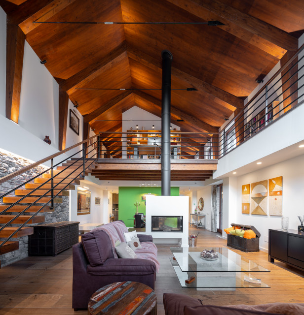 R&uacute;stico rustic-living-room