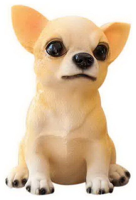 Cute Simulation Puppy Decoration Fashion Room Study Study Ornament Big Chihuahua