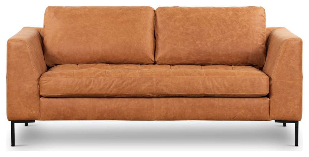 Poly and Bark Calle 75" Apartment Sofa Industrial Sofas by Edgemod Furniture Houzz