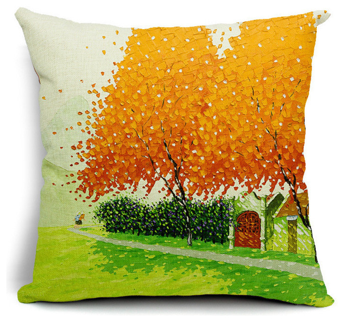 Декоративные подушки, серия сельские пейзажи