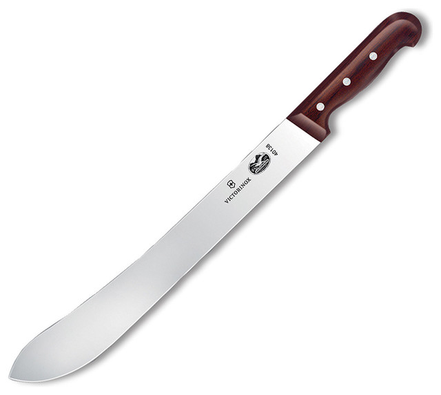 Victorinox 14" Butcher Knife, Rosewood Handle Traditional Slicing Victorinox 14" Butcher Knife, Rosewood Handle Traditional Slicing