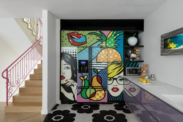 Color Modern House Interior Eklektisch Kuche Tel Aviv