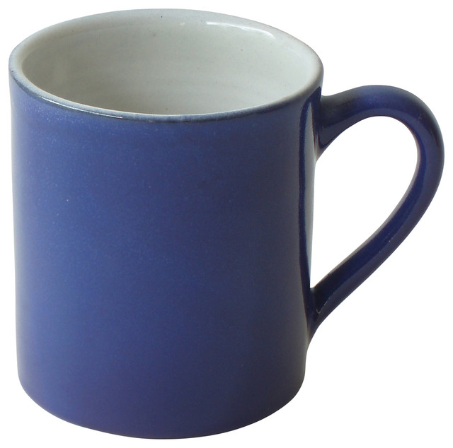 Mug Contemporary Mugs By Emilia Ceramics Mug Blue White