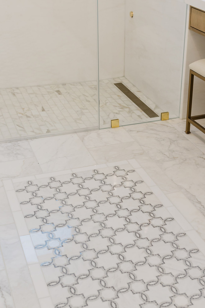 Timeless Marble Moroccan Bathroom Renovation