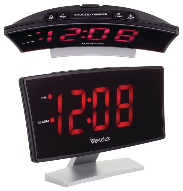 Curved Screen Large Readout Alarm Clock