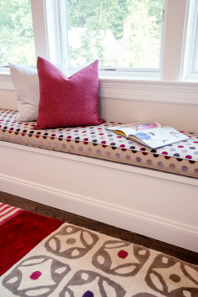 Example of a transitional bedroom design in DC Metro