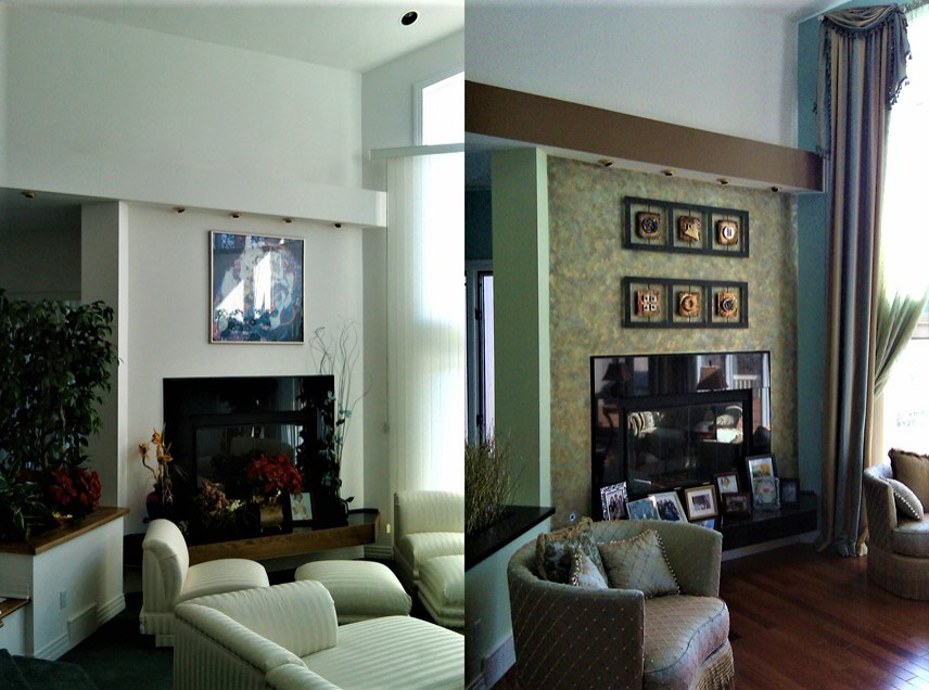 Specialty Painting Fireplace Wall