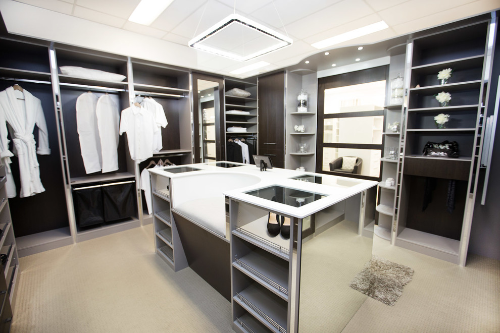 Expansive contemporary storage and wardrobe in Perth.