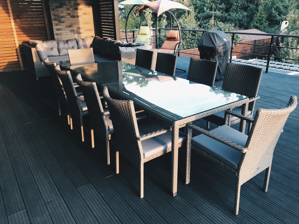 Терраса дома до/после