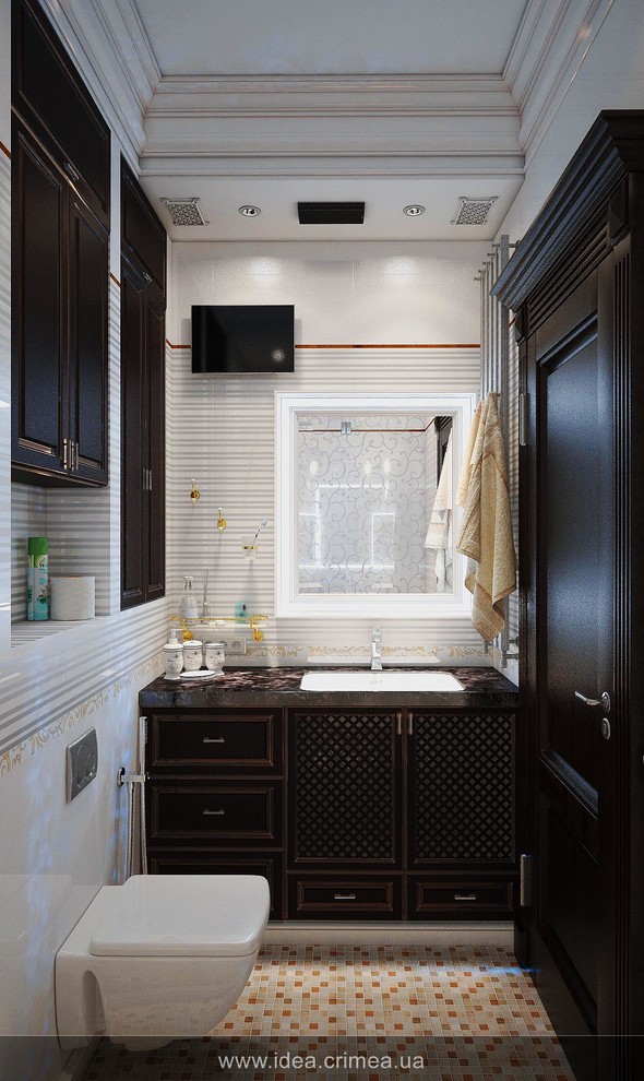 Neoclassical living room interior