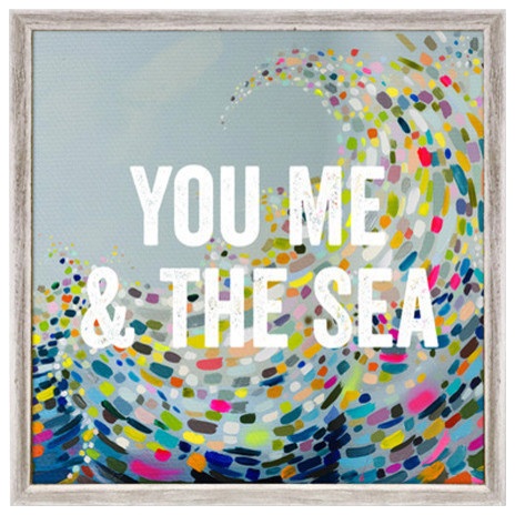 "You Me & The Sea" Mini Framed Canvas by Eli Halpin