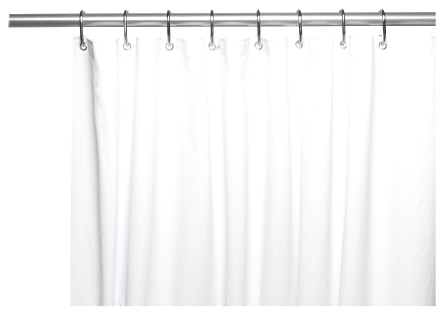 Carnation Home Fashions Extra Long Shower Curtain Liner
