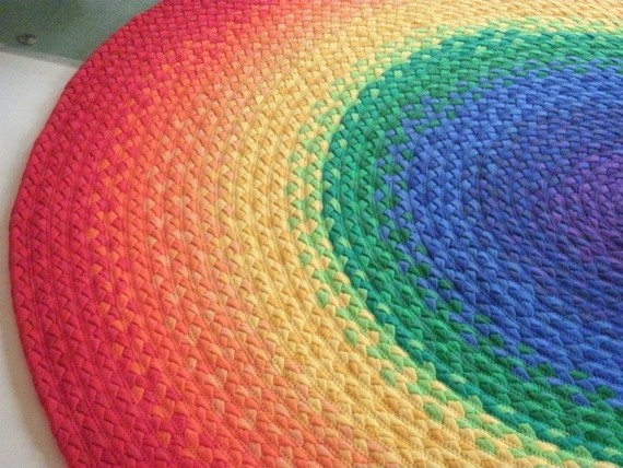 Rainbow Rug Deposit by Green At Heart