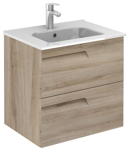 Unit 24in Vitale 2dr Natural With Basin Contemporary Bathroom Vanities And Sink Consoles By Bath4life Houzz - How To Install A 24 Inch Bathroom Vanity