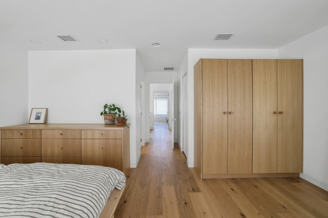 Brentwood Austin Asian-Modern New Home Build asian-bedroom