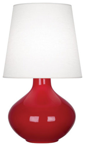 Robert Abbey June Oyster TL June 31" Vase Table Lamp - Ruby Red