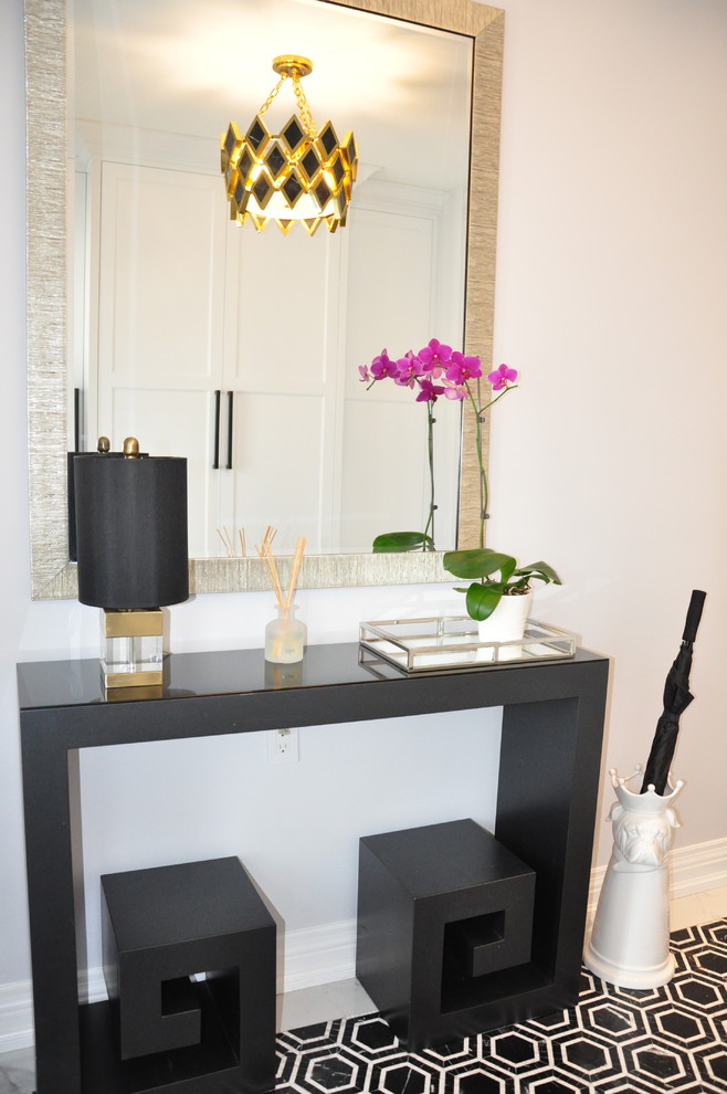 Inspiration for a transitional entryway remodel in Toronto