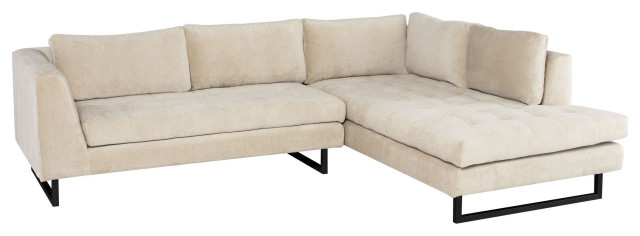 Janis Almond Fabric Sectional Sofa, Hgsc815
