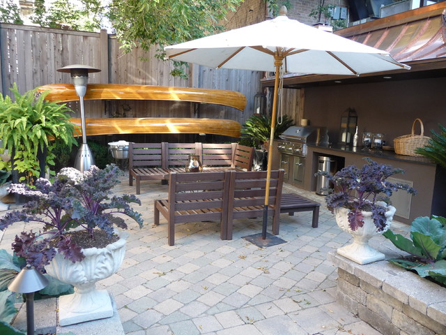 Urban Backyard craftsman-patio