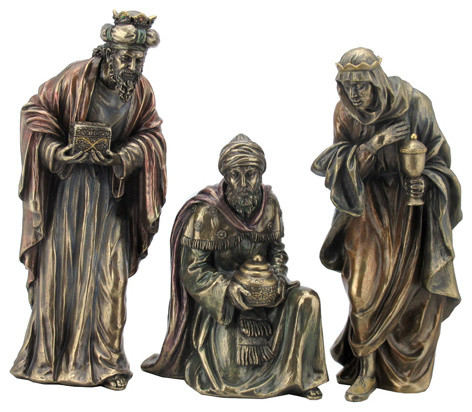 Nativity, Balthazar, Melchior, Caspar, Religious Statue - Traditional ...