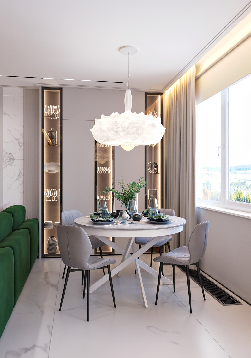 Трехкомнатная квартира на 16 этаже с видом на море, жк Горизонт