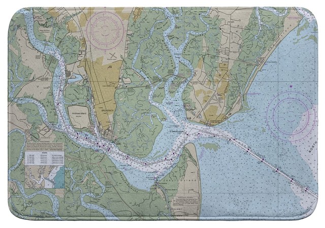 St Simons Sound Map St Simons Sound, Ga Nautical Map Bath Mat 24X36 - Contemporary - Bath Mats - By Betsy Drake Interiors | Houzz St Simons Sound Map St Simons Sound, Ga Nautical Map Bath Mat 24X36 - Contemporary - Bath Mats - By Betsy Drake Interiors | Houzz