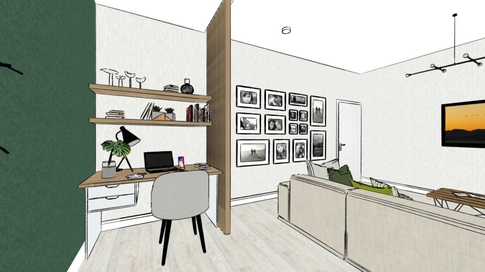 Гостиная (интерьерный скетчинг)