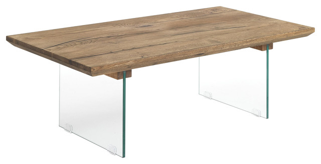 Float Oak and Glass Table