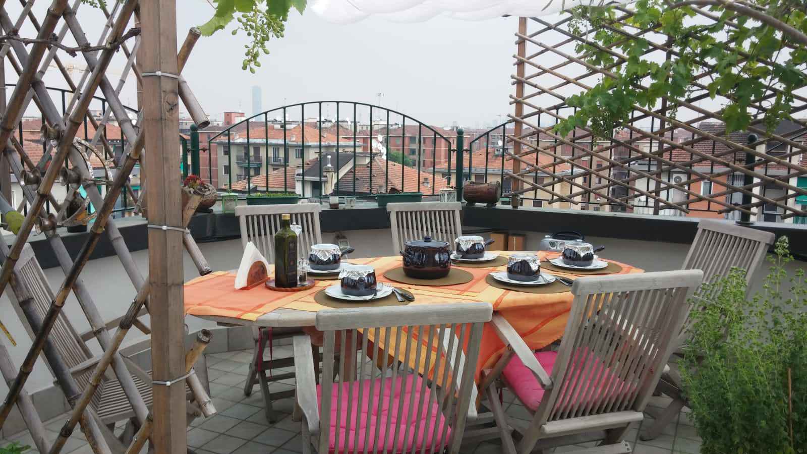 Двухуровневая квартира с террасой в Милане, реконструкция с увеличением площади