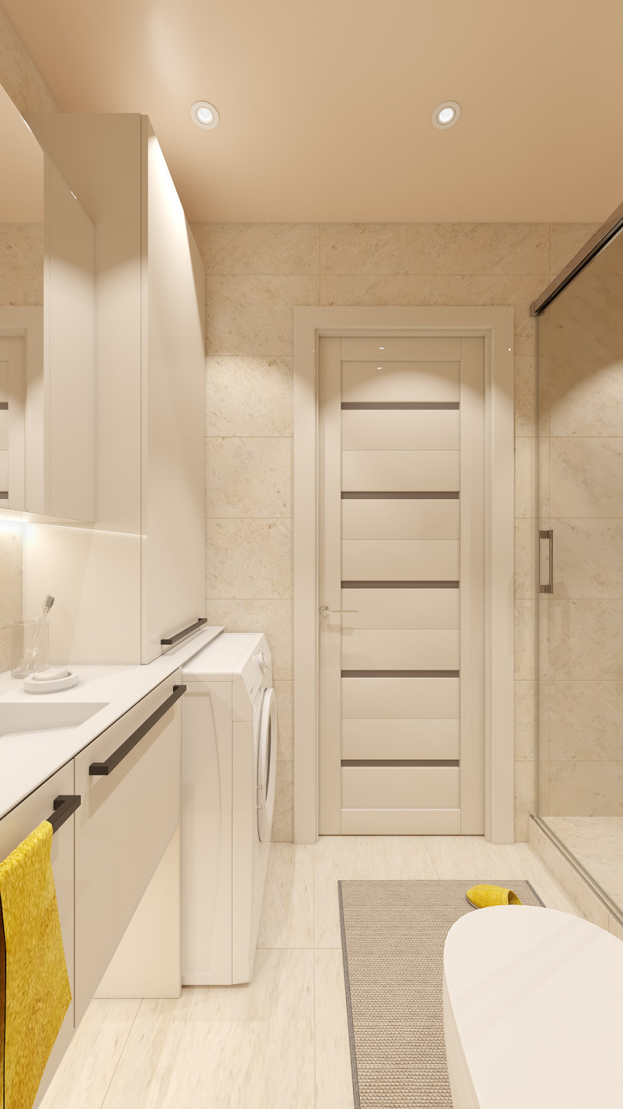 Дизайн двухкомнатной квартиры 44 м2