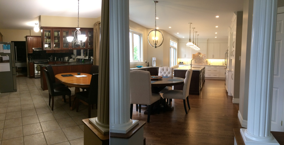 Inspiration for a transitional kitchen remodel in Toronto