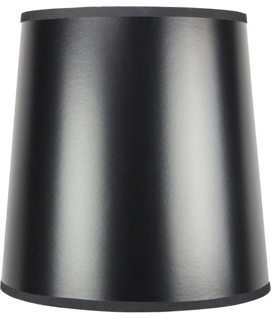 10 X12 Parchment Drum Lampshade Transitional Lamp Shades 10 X12 Black Parchment Gold Lined Drum Lampshade