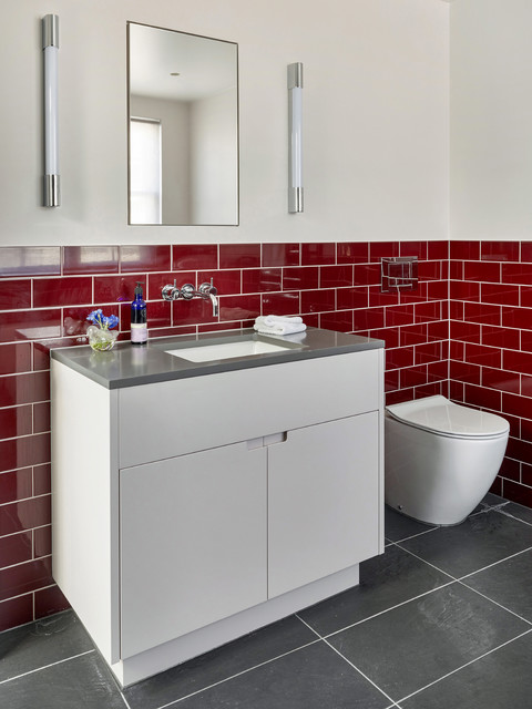 Battersea Development contemporary-bathroom