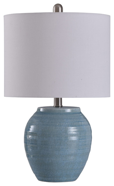 Blue Le Table Lamp Light, Light Blue Ceramic Table Lamp